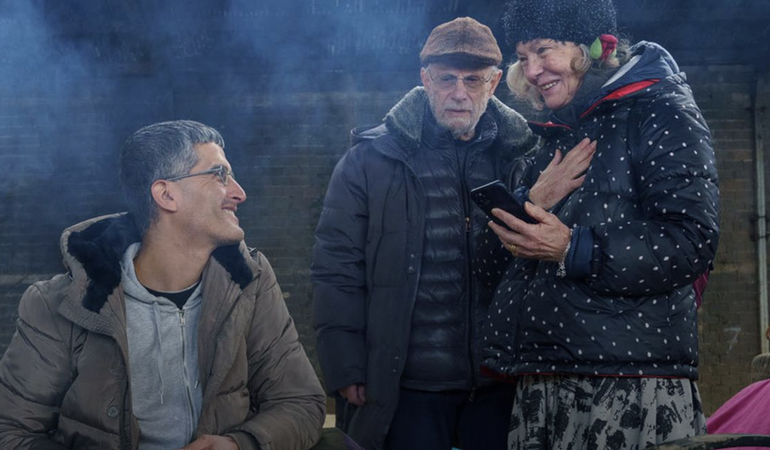 Gian Andrea Franchi e Lorena Fornasir, durante il loro ultimo viaggio in Bosnia. Credits photo: Francesco Cibati