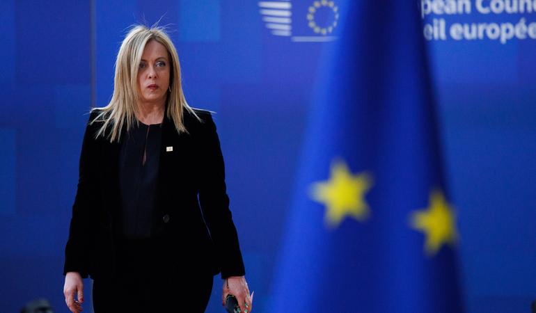 Giorgia Meloni. Foto di Christophe Licoppe/Commissione europea
