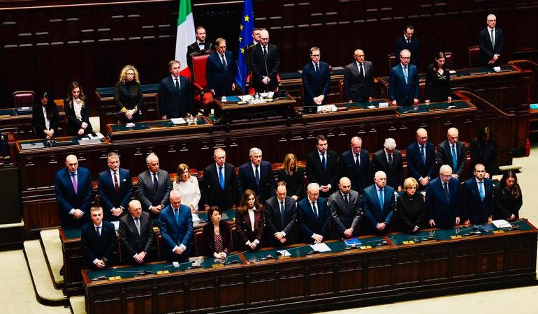 Roma, 23.04.2025, governo Meloni. Immagini messe a disposizione con licenza CC-BY-NC-SA 3.0 IT