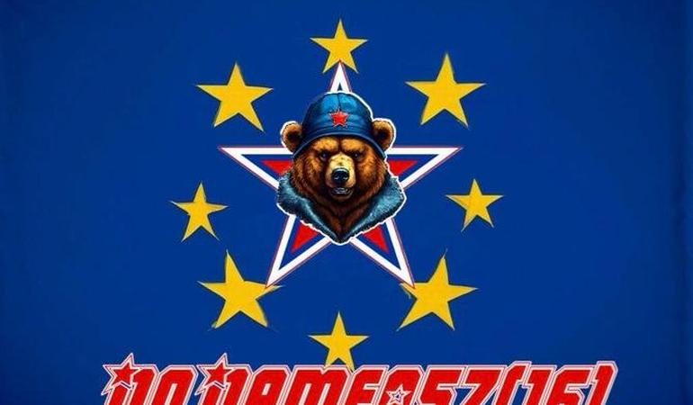 Una immagine che compare sui siti attaccati dal gruppo pro-Mosca 