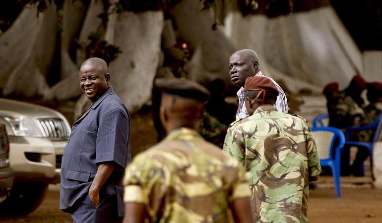 The former head of the armed forces and president of Guinea-Bissau, Antonio Indjai, in a 2012 photo. Photo by Andre Kosters/Epa (via Ansa)