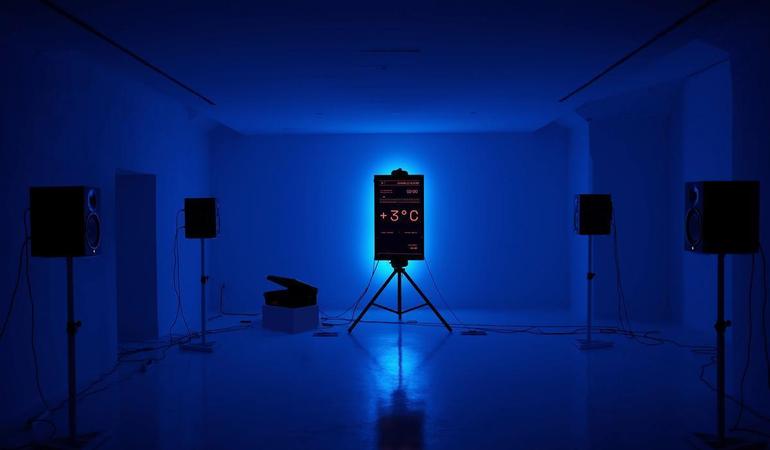 L'installazione Ablazione che indaga l'Adamello sono al museo Musil di Cedegolo (Bs). Foto di Paolo Sandrini