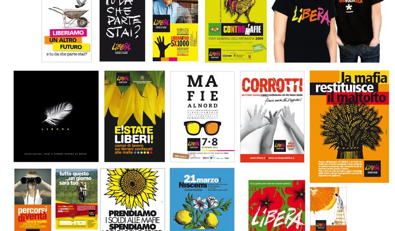 Alcune delle opere realizzare per Libera da Betta Ognibene