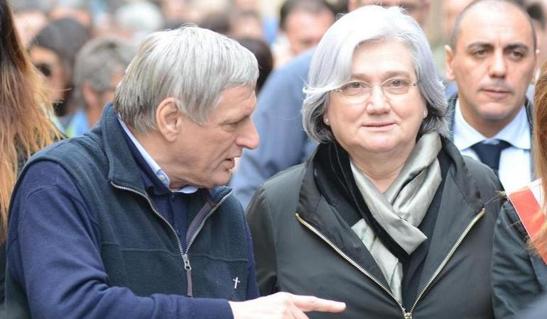 Luigi Ciotti e Rosy Bindi. Foto di T. Raffetti