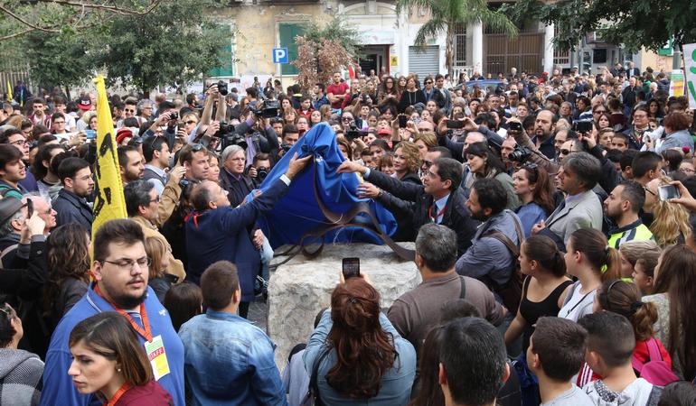 Manifestazione in ricordo della strage di Ponticelli del 1989, in cui morirono 4 innocenti. Credits: Ansa 