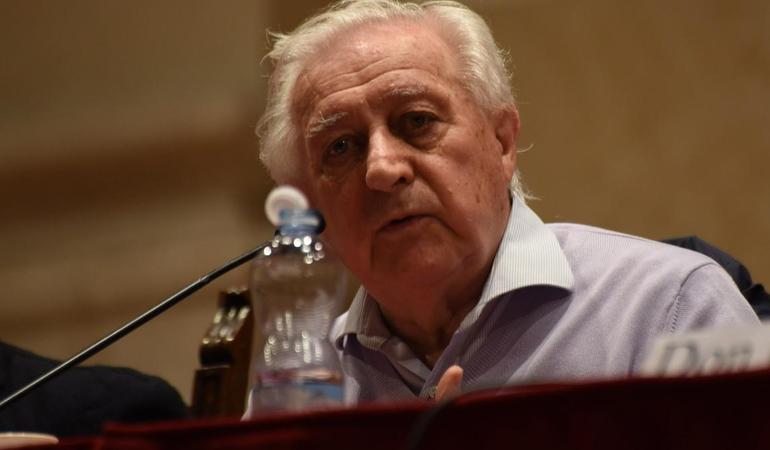 Brescia, 14 maggio 2024. Manlio Milani, presidente della Casa delle memoria, e marito di una delle vittime della strage di piazza della Loggia (Foto Gian Battista Raffetti)