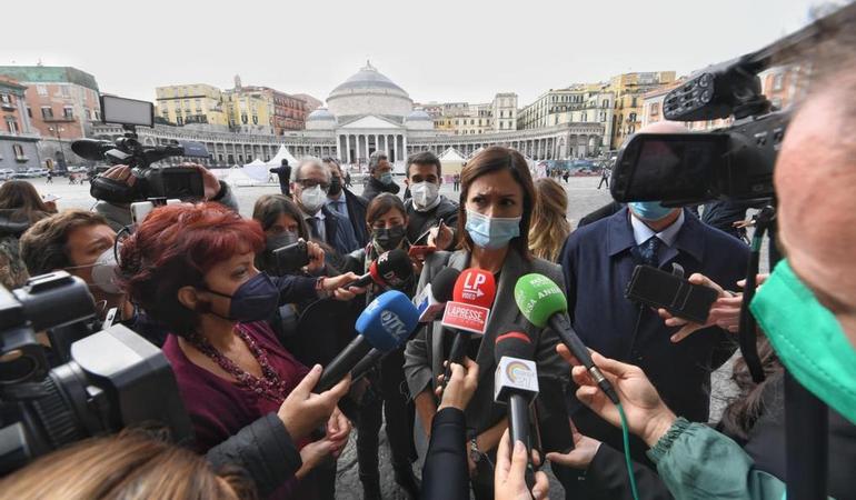 Il ministro per il Sud e la coesione territoriale Mara Carfagna (C.Fusco/Ansa)