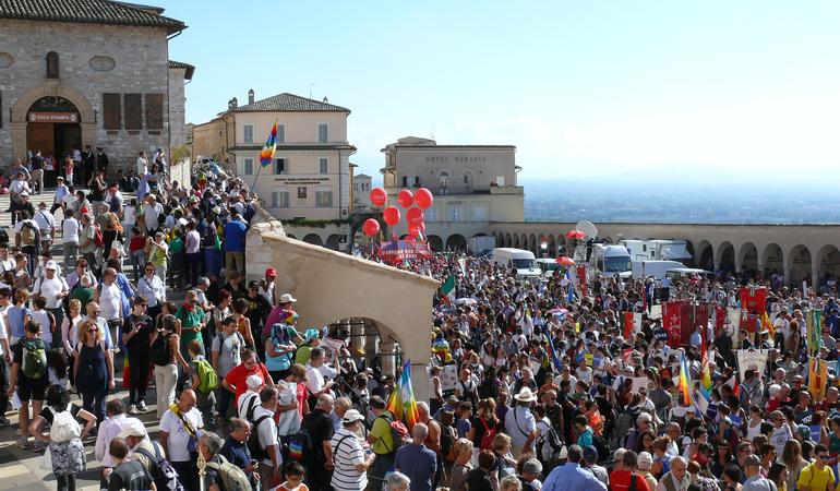 Marcia Perugia-Assisi del 2014. Foto: Wikipedia 
