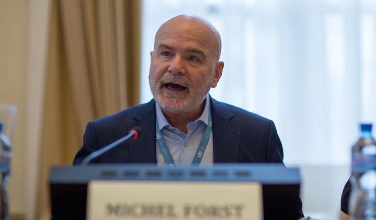 Ginevra, 7 marzo 2017. Il relatore speciale dell'Onu per il clima, Michael Forst, al convegno "Environmental Human Rights Defenders: Responding to a Global Crisis" nel marzo 2017 (Foto di Maina Kiai via Flickr, CC BY 2.0 )