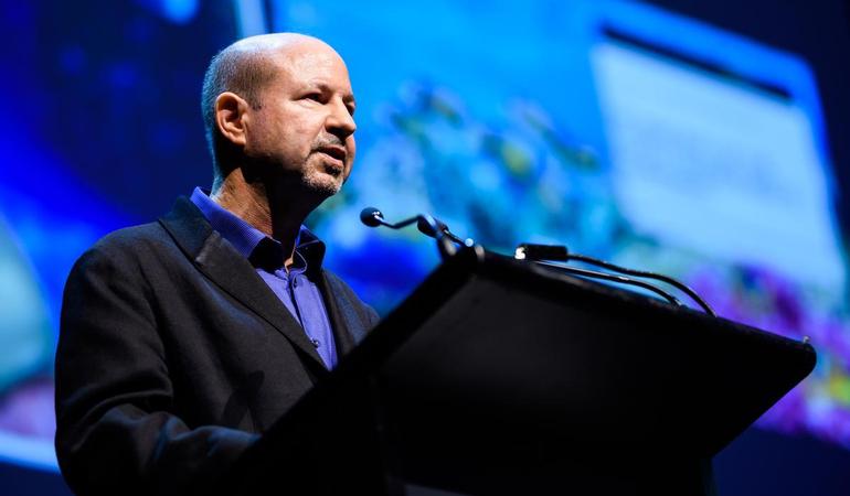 Melbourne (Australia), febbraio 2020. Il climatologo Michael Mann al National Climate Emergency Summit, Melbourne Australia (Foto di Julian Meehan) 