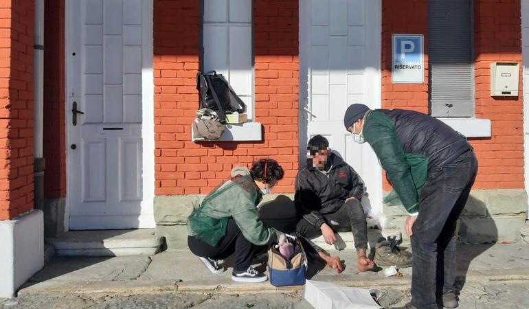 I volontari dell'associazione Linea d'Ombra a Trieste. Credits: Linea d'Ombra