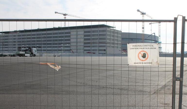 Milano, giugno 2025. Cantiere dell'arena Santa Giulia. Foto: N. Sclippa