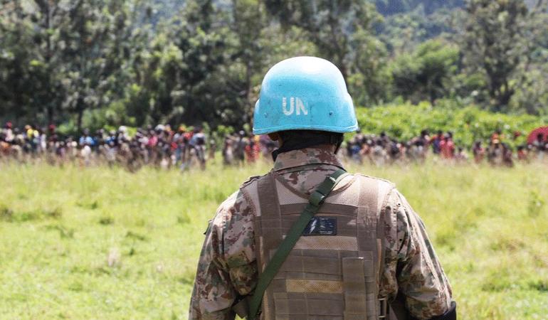 Soldato della missione Onu nella Repubblica democratica del Congo (Monusco)