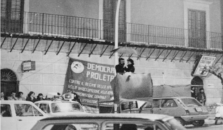 L'ultimo comizio di Peppino Impastato, il 7 maggio 1978