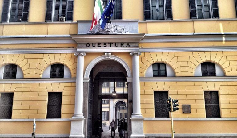 Milan Police Headquarters. Photo from the Milan Police Headquarters Facebook page.
