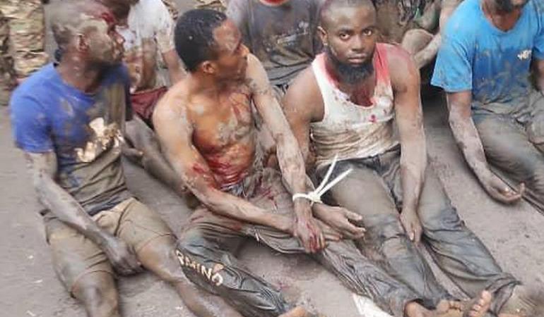 Un gruppo di ribelli catturati dopo il fallito colpo di Stato a Kinshasa/Voice of Congo