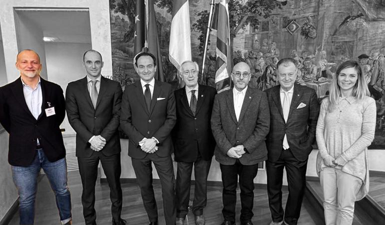 Torino, i componenti dell'Organismo regionale per il controllo operativo, incaricato di monitorare trasparenza e regolarità di appalti della regione. A sinistra, Roberto Fantini, imprenditore coinvolto nell'indagine antimafia per i suoi legami con il presunto boss della 'ndrangheta a Brandizzo (Foto dal sito della Regione Piemonte)