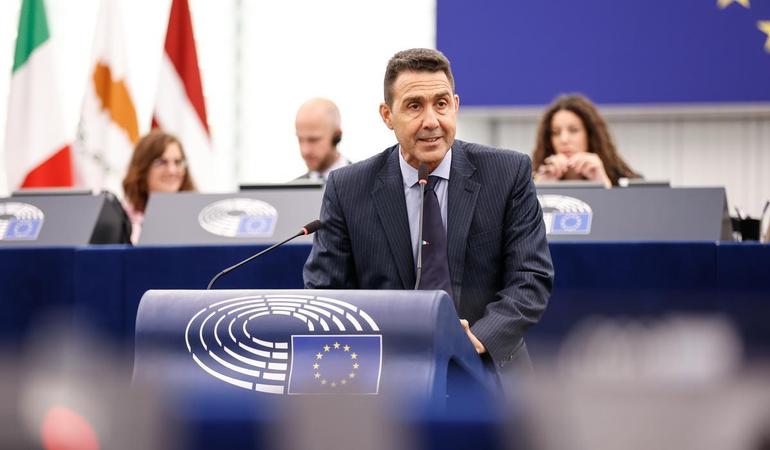 Strasburgo, 17 giugno 2026. Roberto Vannacci interviene durante la sessione plenaria al Parlamento europeo (Foto di Mathieu Cugnot © European Union 2026)