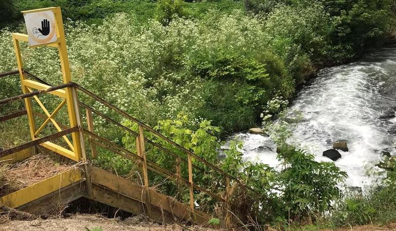 Lo scarico dello stabilimento Solvay di Spinetta Marengo sul fiume Bormida