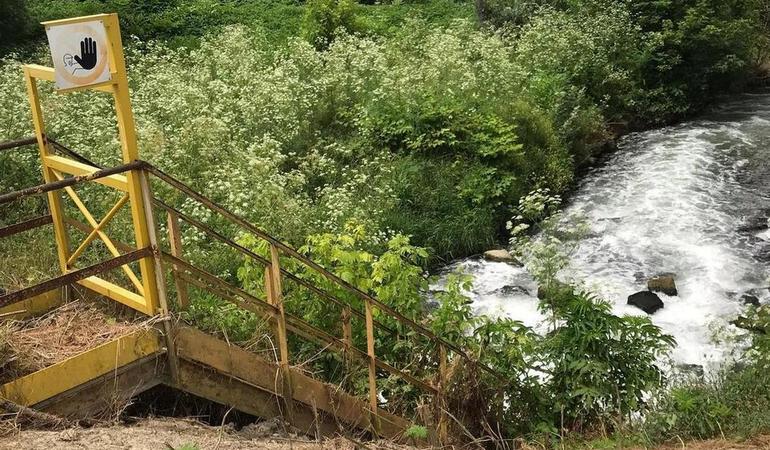 Lo scarico dello stabilimento Solvay di Spinetta Marengo sul fiume Bormida