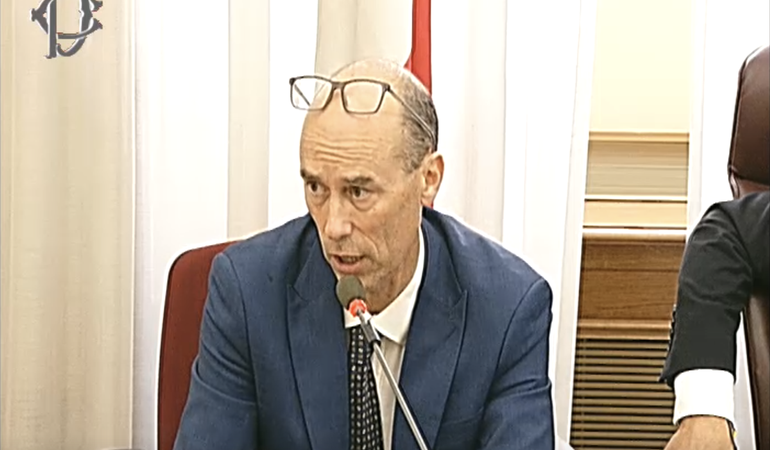 Il presidente di Arpa Piemonte Secondo Barbero, durante il suo intervento dinanzi alla Commissione parlamentare d'inchiesta