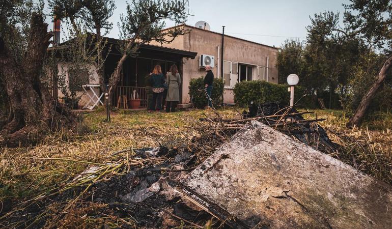 Balestrate (Palermo). L'abitazione danneggiata dagli incendi del 2024 dove ha perso la vita Salvatore Albano. Foto di P. Valenti
