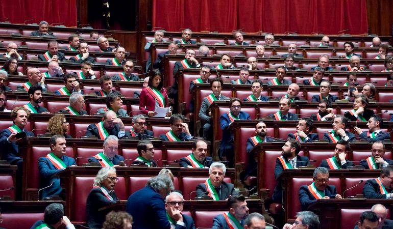 Sindaci italiani durante un incontro alla Camera dei deputati il 13 novembre 2017 (Camera dei deputati/Flickr)