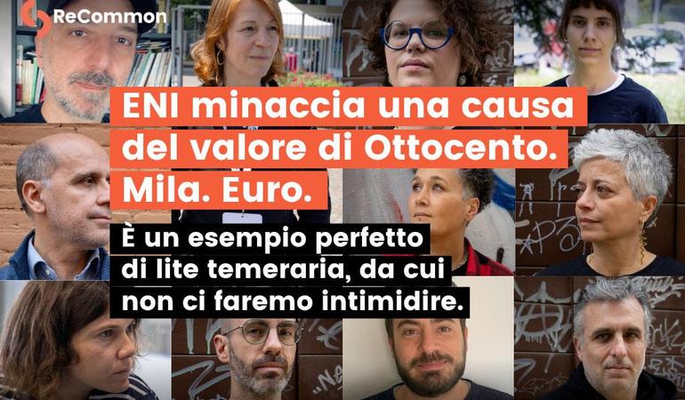 Eni contro Recommon. Foto: recommon.org