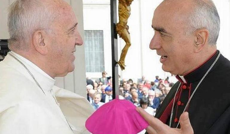 Antonio Staglianò insieme a Papa Francesco