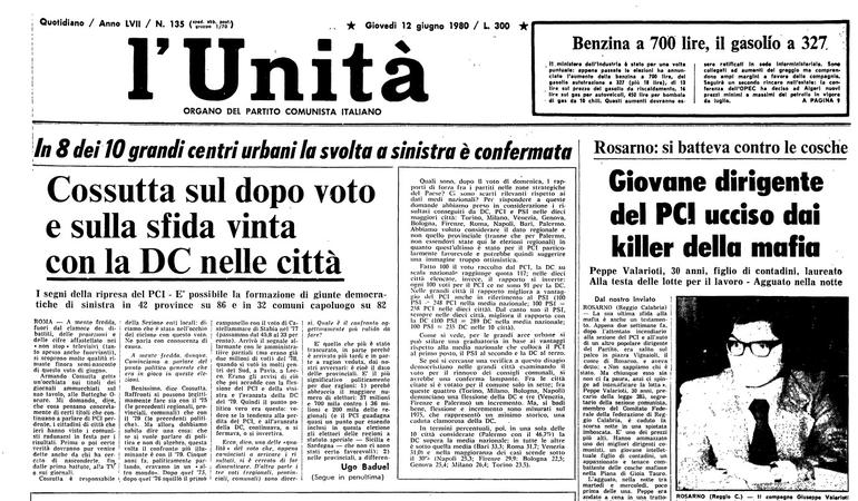Con l'omicidio di Valarioti, la 'ndrangheta colpì il Pci per fermare le lotte sociali in Calabria