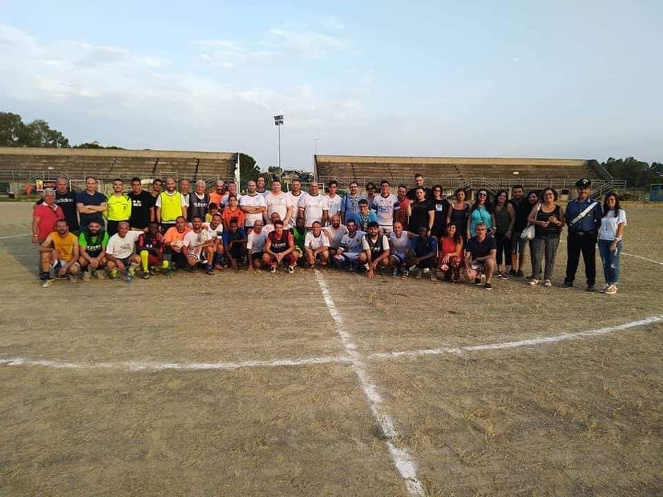 Il presidio di Libera di Cassano Jonio nell'anniversario della morte di Fazio Cirolla il 27 luglio 2019