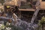 Un edificio residenziale distrutto dai bombardamenti a Beirut