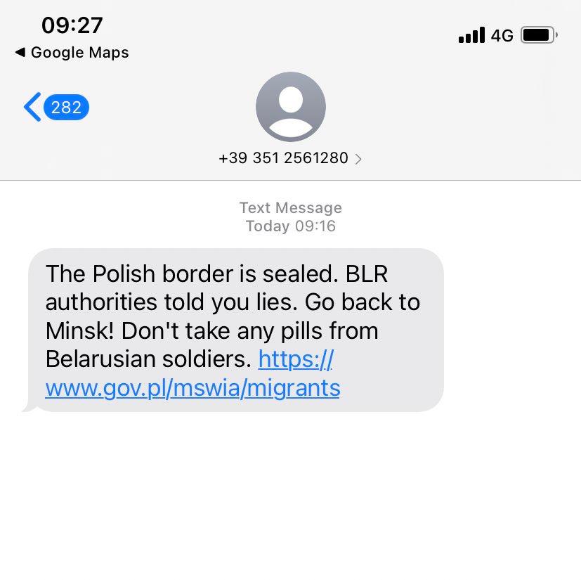 Il messaggio del ministero dell'Interno che arriva ai numeri stranieri vicino al confine
