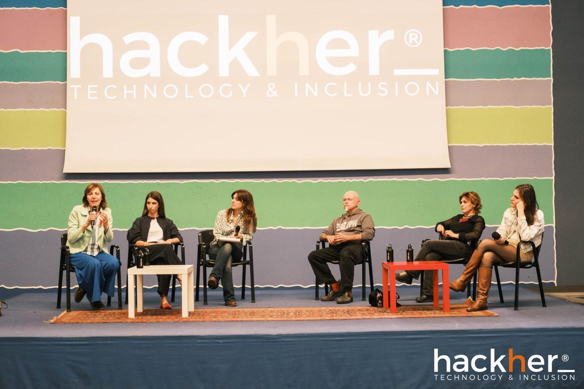 Torino, 19 maggio 2026. Simonetta Musitano partecipa al panel dell'evento Hackher