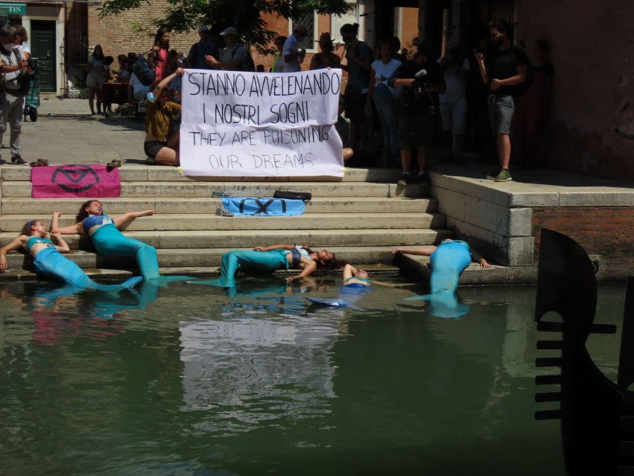 La protesta di Xr al G20 di Genova. Credits: Extinction rebellion