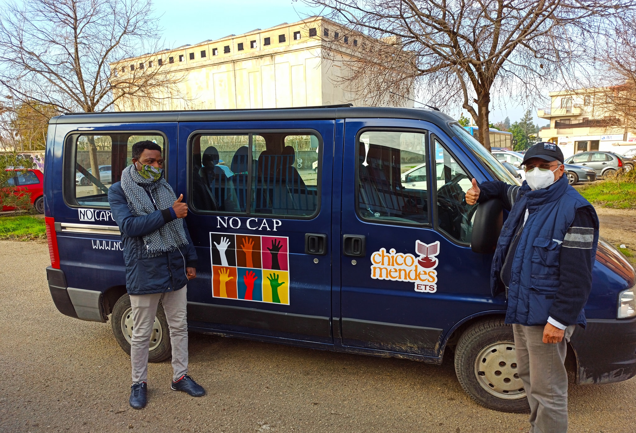 Uno dei furgoni del progetto NoCap